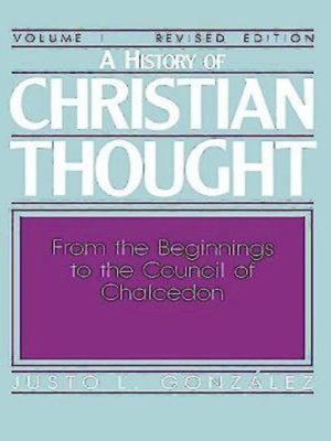 cover image of A History of Christian Thought, Volume 1